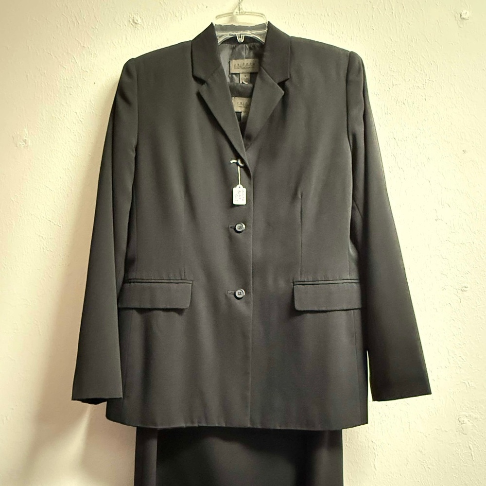 John Paul Richard Women's Black Blazer w/ Sleeveless Dress Set, Size:8, EUC